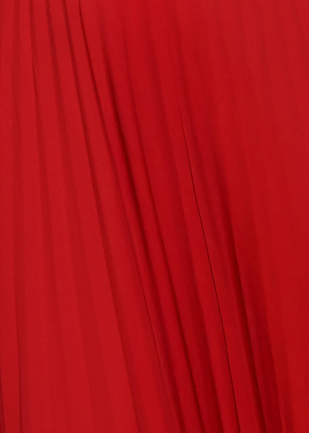 Goddiva Red Scalloped Lace Bodice Pleated Chiffon A Line Maxi Dress - 10 Image 4