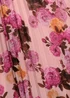 Goddiva Pink Flutter Sleeve Pleated Skirt Floral Midi Dress - 18 Image 3