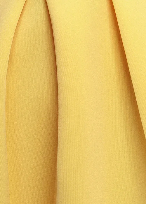 Goddiva Lemon Scuba Foam Skater Midi Dress - 12 Image 4
