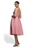 Goddiva Blush Scuba Foam Skater Midi Dress - 8 Image 2