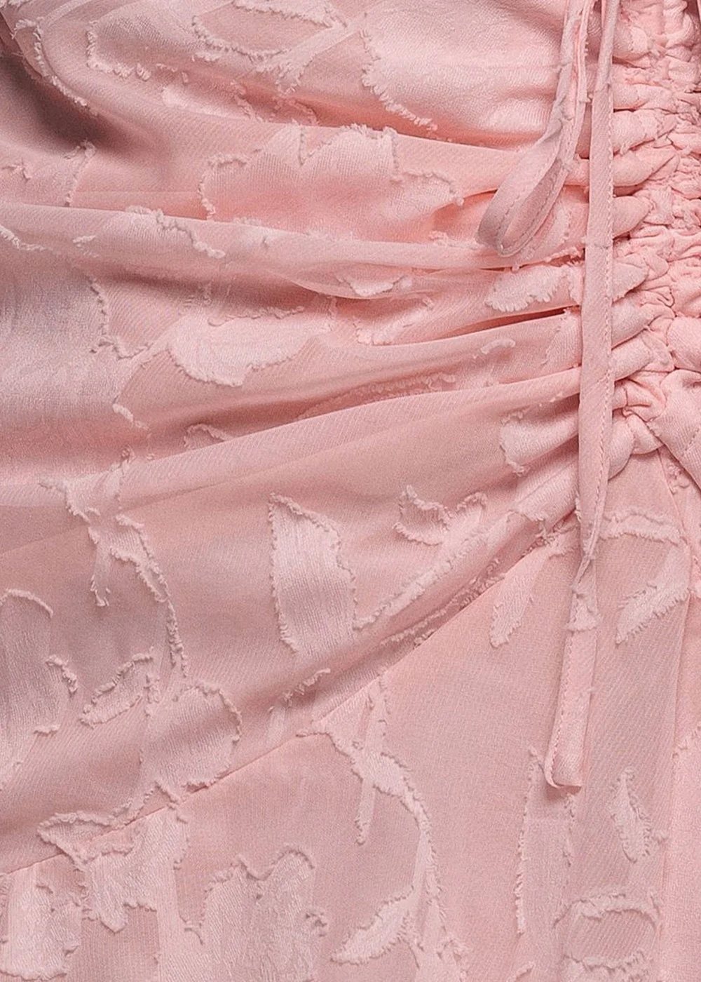 Goddiva Pink Jacquard Chiffon Wrap High Low Midaxi Dress - 18 Image 4