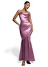 Goddiva Pink Satin Cowl Neck With Strappy Back Maxi Dress - 16 Image 1