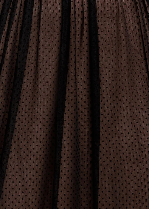 Goddiva Black Sleeveless Pleated Dobby Mesh Corsage Maxi Dress - 18 Image 4