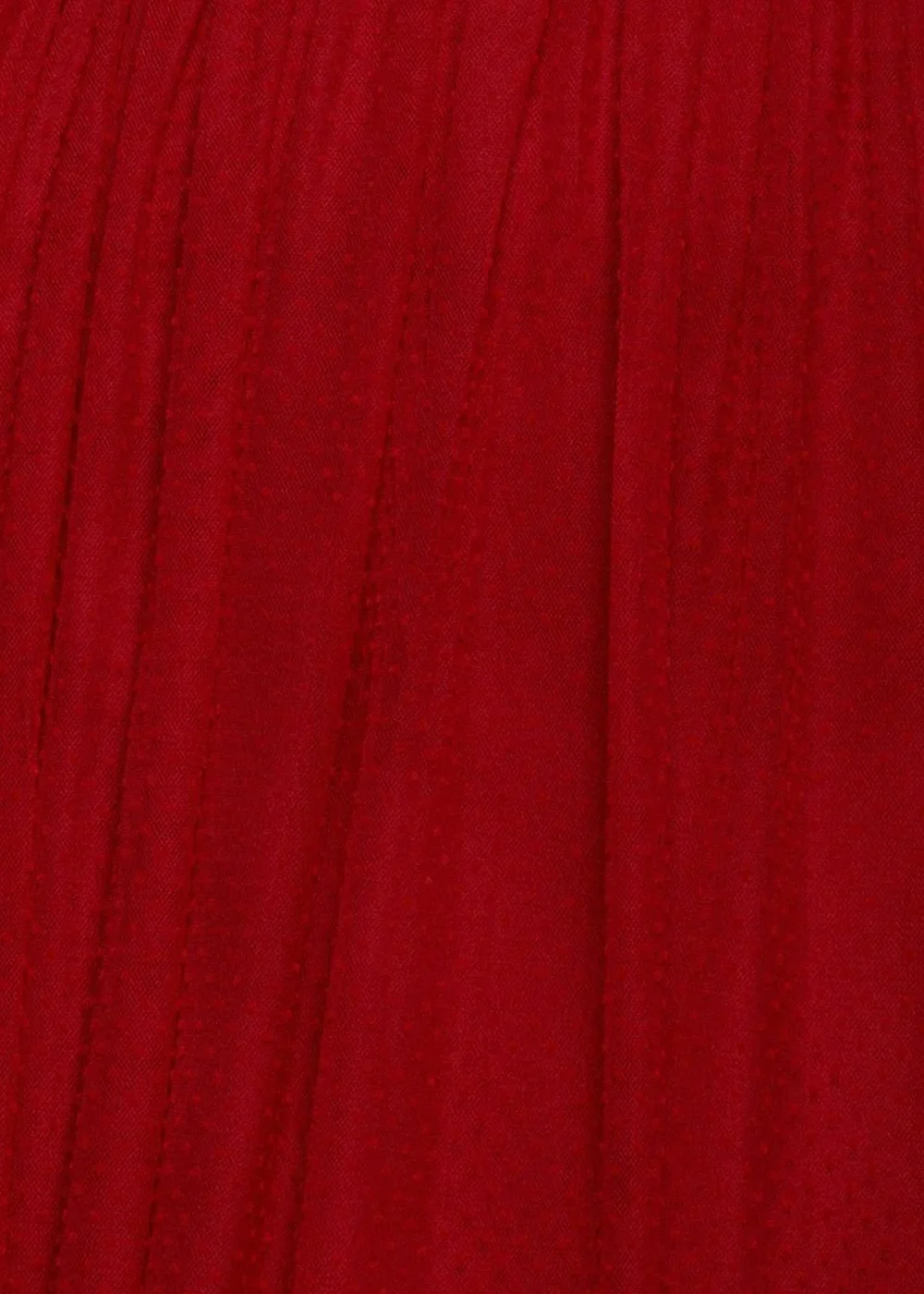 Goddiva Red Sleeveless Pleated Dobby Mesh Corsage Maxi Dress - 18 Image 4
