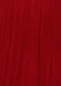 Goddiva Red Sleeveless Pleated Dobby Mesh Corsage Maxi Dress - 18 Image 4