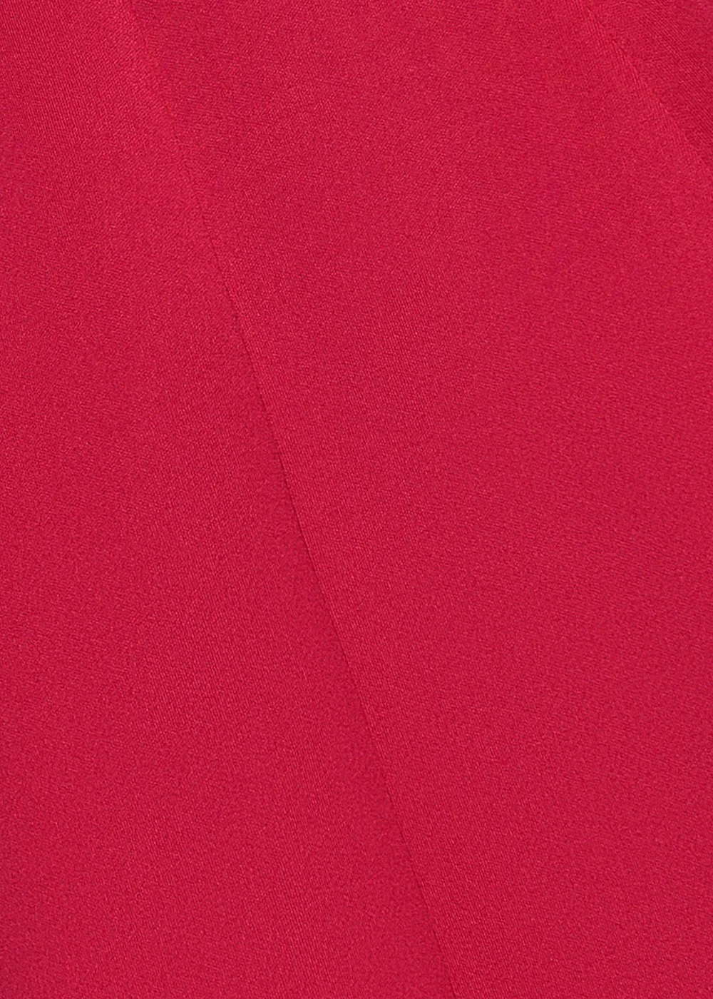 Goddiva Magenta Cap Sleeve Plunging V Neckline A Line Midi Dress - 16 Image 4