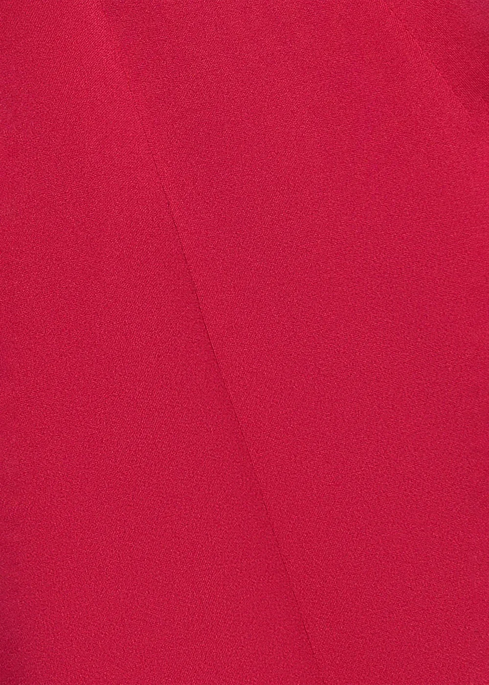 Goddiva Magenta Cap Sleeve Plunging V Neckline A Line Midi Dress - 16 Image 4