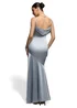 Goddiva Blue Cowl Back Satin Maxi Dress - 14 Image 2