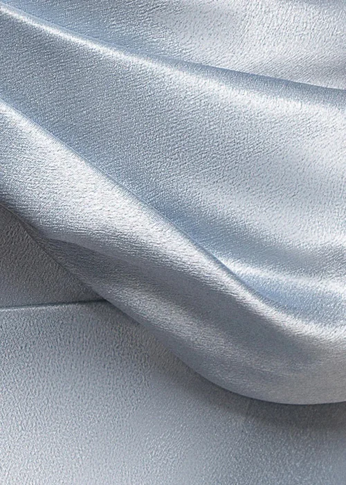 Goddiva Blue Cowl Back Satin Maxi Dress - 14 Image 4