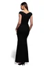 Goddiva Black Bardot Pleated Maxi Dress - 18 Image 2
