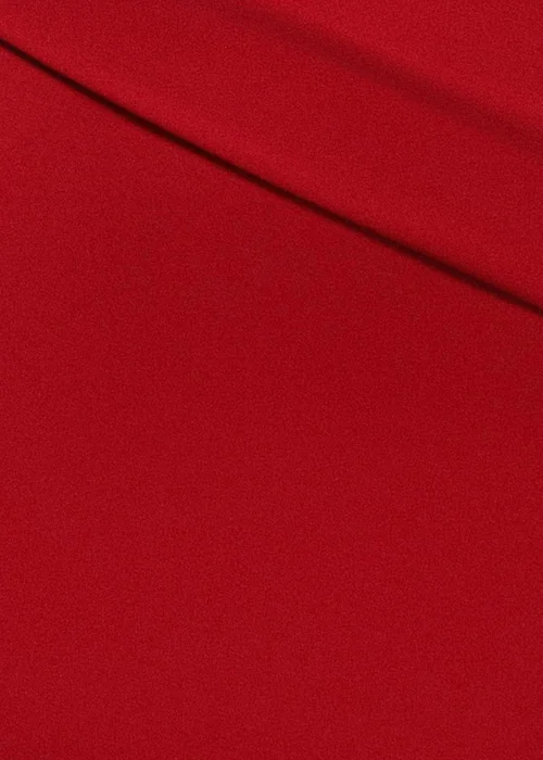 Goddiva Red Bardot Pleated Maxi Dress - 8 Image 4