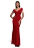 Goddiva Red Bardot Pleated Maxi Dress - 8 Image 1