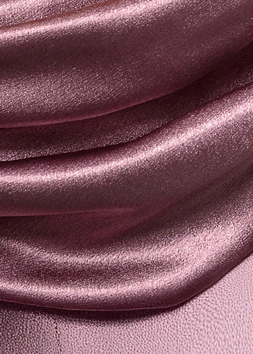 Goddiva Rose Pink Cowl Back Satin Maxi Dress - 16 Image 4