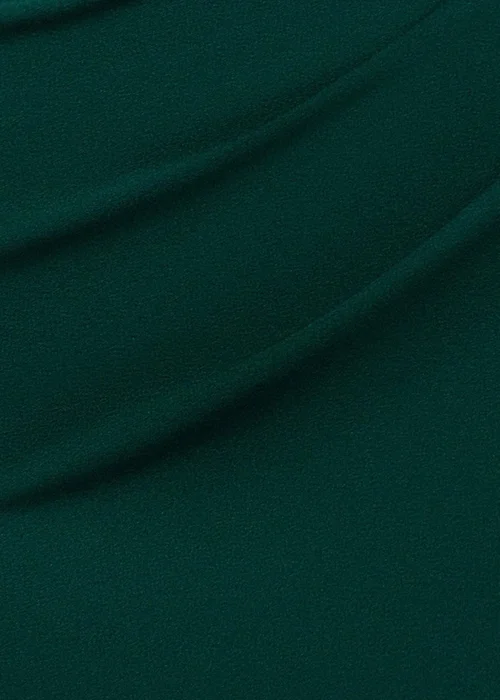 Goddiva Emerald Green Off The Shoulder Draped Sleeve Maxi Dress - 16 Image 4