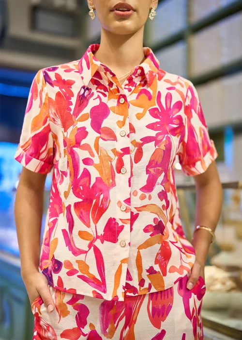 Yumi Pink Abstract Floral Shirt - 18 Image 3