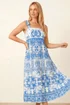 Style Cheat Strappy Blue Midi Dress - 14 Image 1