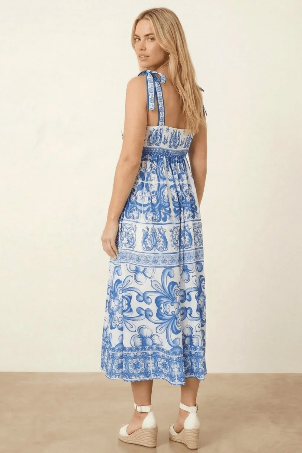Style Cheat Strappy Blue Midi Dress - 14 Image 2