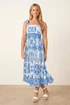 Style Cheat Strappy Blue Midi Dress - 14 Image 4