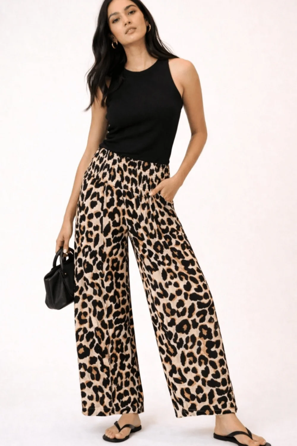 Style Cheat Leopard Print Shirred Trouser - 8 Image 3