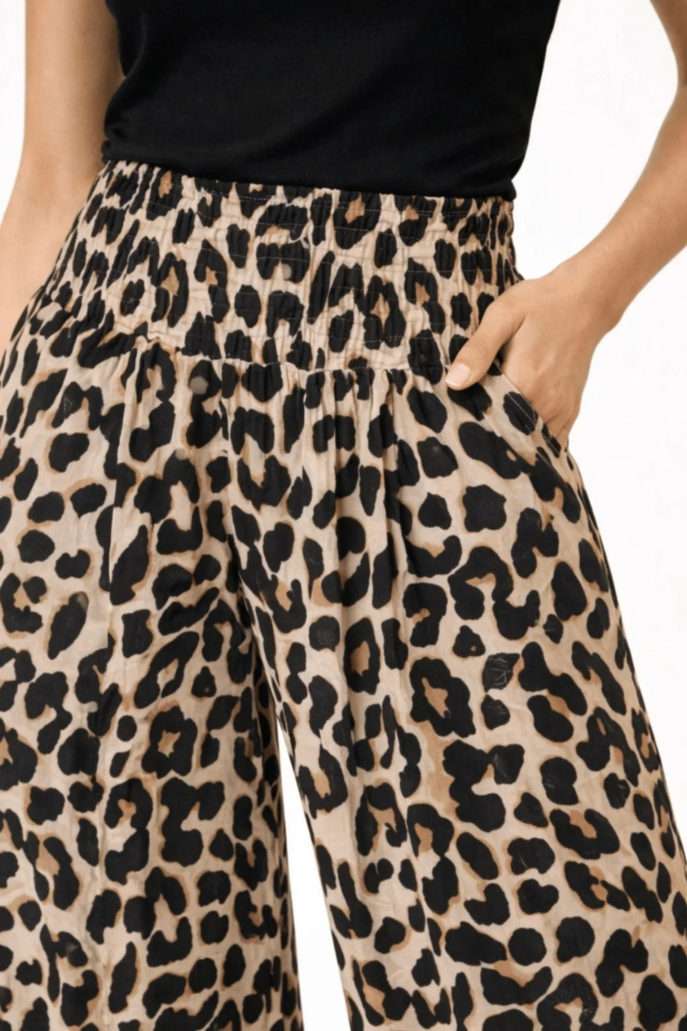 Style Cheat Leopard Print Shirred Trouser - 8 Image 4