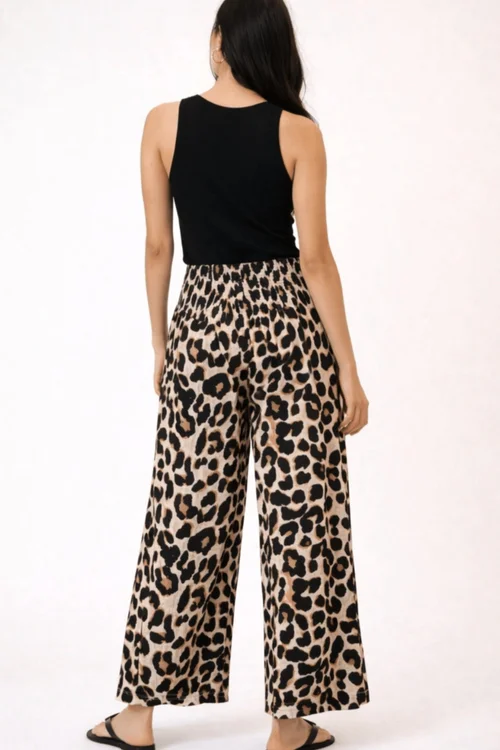 Style Cheat Leopard Print Shirred Trouser - 8 Image 5