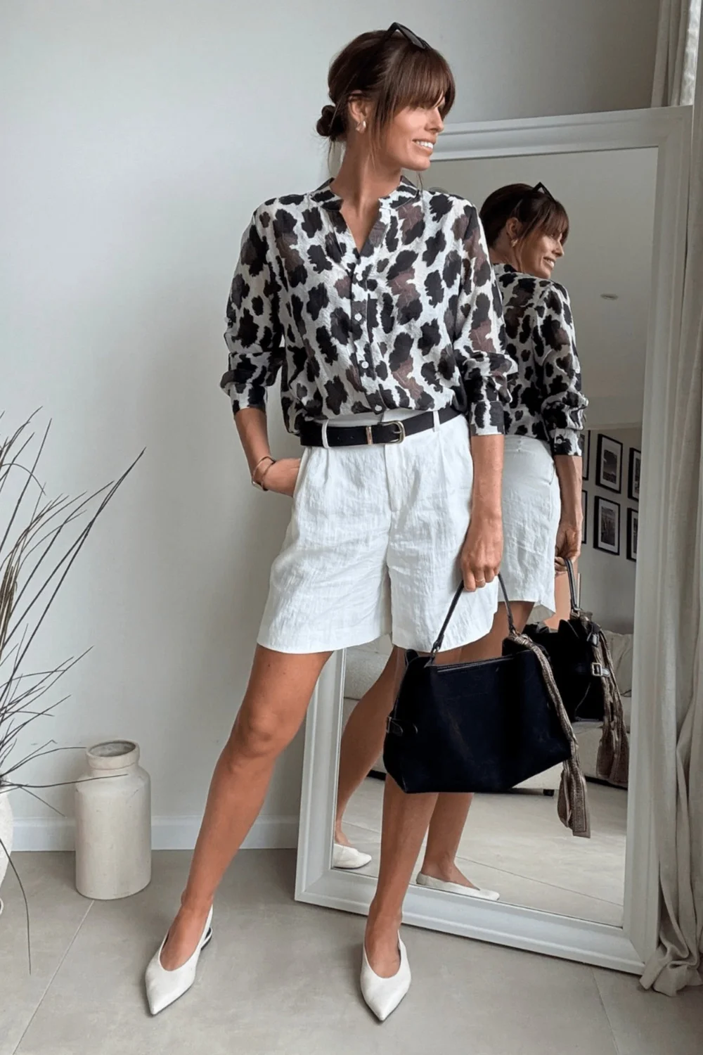 Style Cheat Brown Animal Longline Shirt - 14 Image 2