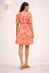 Style Cheat Pleat Sleeve Orange Mini Dress - 10 Image 2
