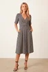 Style Cheat Navy Stripe Midi Dress - 10 Image 1