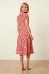 Style Cheat Red & White Geometric Shirt Dress - 14 Image 3