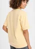 Cotton Traders Pale Yellow Cotton Short Sleeve Sweatshirt - S Image 3