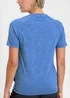 Cotton Traders French Blue Breathable Crew Neck T-Shirt - S Image 4