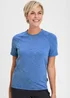 Cotton Traders French Blue Breathable Crew Neck T-Shirt - S Image 2