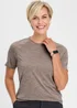 Cotton Traders Mocha Breathable Crew Neck T-Shirt - S Image 1