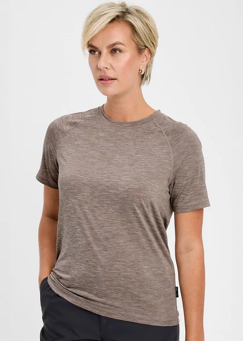Cotton Traders Mocha Breathable Crew Neck T-Shirt - S Image 2