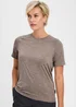 Cotton Traders Mocha Breathable Crew Neck T-Shirt - S Image 2