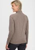 Cotton Traders Mocha Breathable Half Zip T-Shirt - S Image 4