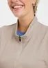 Cotton Traders Light Pebble Sleeveless Zip Through Top - L Image 2