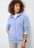 Cotton Traders Blue Sky Cotton Hooded Zip Through Sweat Top - 3XL Image 1
