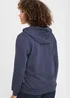 Cotton Traders Steel Blue Cotton Hooded Zip Through Sweat Top - S Image 4