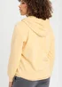 Cotton Traders Pale Yellow Cotton Hooded Zip Through Sweat Top - M Image 4