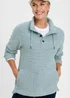 Cotton Traders Iced Aqua Coastal Button Neck Top - M Image 3