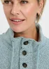 Cotton Traders Iced Aqua Coastal Button Neck Top - M Image 2