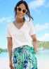 Cotton Traders White Lace Trim Jersey Top - 20 Image 3