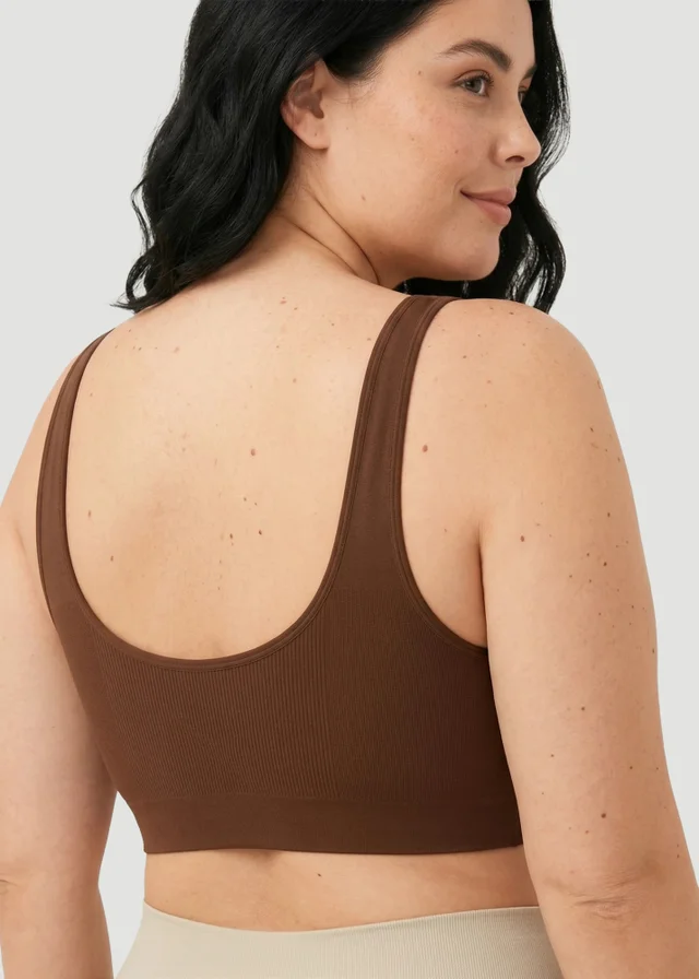 Conturve Brown Daily Comfort Throw On Wirefree Bra