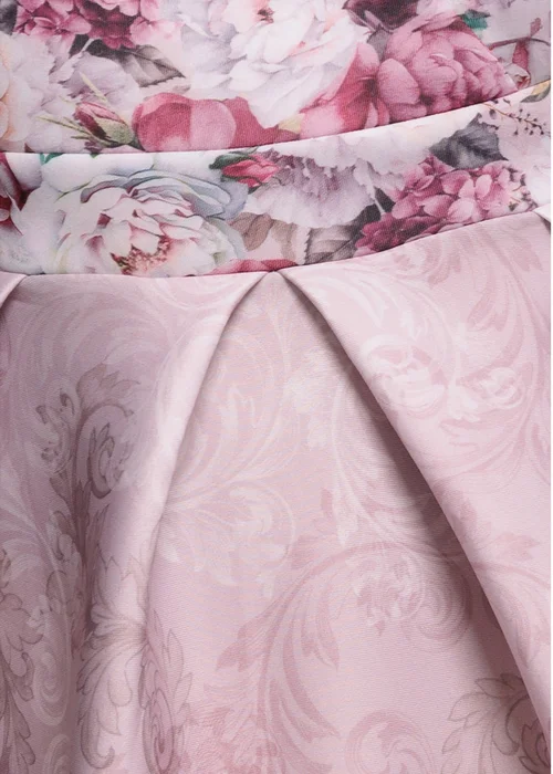 Goddiva Blush Sweetheart Floral Midi Dress - 12 Image 4