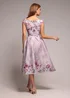 Goddiva Blush Sweetheart Floral Midi Dress - 12 Image 2