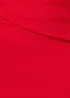 Goddiva Red Bardot Pleated Midi Dress - 10 Image 4