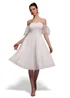Goddiva White Scuba & Polka Mesh Off The Shoulder Midi Dress - 12 Image 1