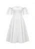 Goddiva White Scuba & Polka Mesh Off The Shoulder Midi Dress - 12 Image 5