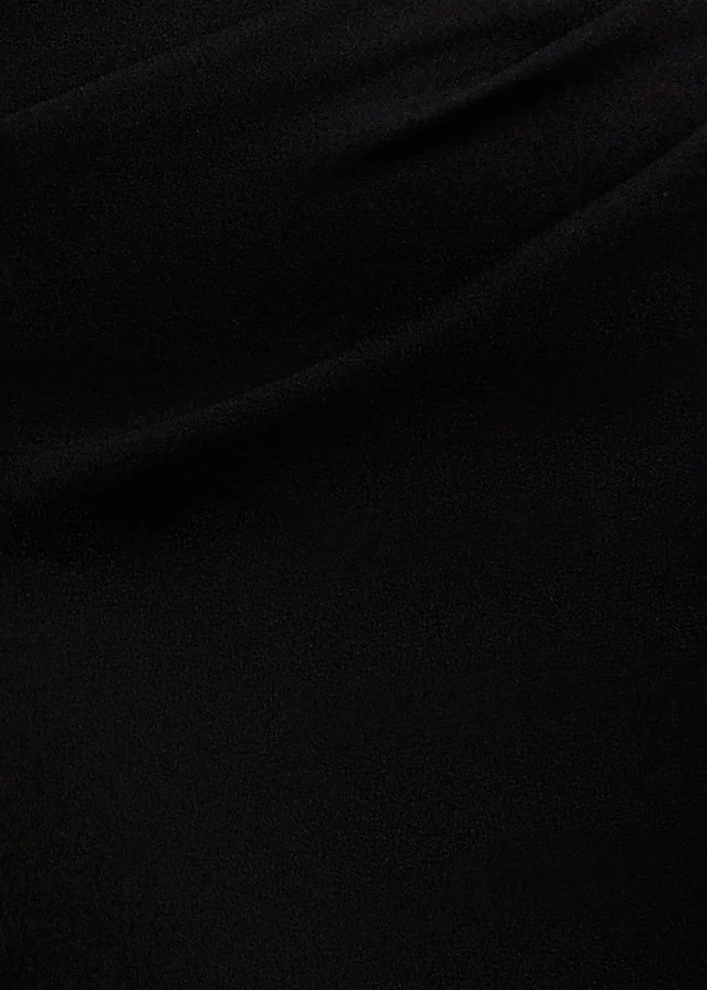 Goddiva Black One Shoulder Chiffon Cape Crepe Maxi Dress - 8 Image 4